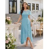 image:imageBeryLove Formal Long Dresses for Women Wedding Guest Cocktail Bridesmaid  Airy Lace amp Chiffon Evening Gown Flutter Sleeve Ideal for Mother of the Bride Prom Homecoming Party amp SemiFormal EventsLight Blue
