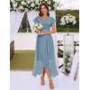 image:imageBeryLove Formal Long Dresses for Women Wedding Guest Cocktail Bridesmaid  Airy Lace amp Chiffon Evening Gown Flutter Sleeve Ideal for Mother of the Bride Prom Homecoming Party amp SemiFormal EventsGrey Blue