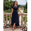 image:imageBeryLove Formal Long Dresses for Women Wedding Guest Cocktail Bridesmaid  Airy Lace amp Chiffon Evening Gown Flutter Sleeve Ideal for Mother of the Bride Prom Homecoming Party amp SemiFormal EventsNavy