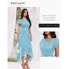 image:imageBeryLove Formal Long Dresses for Women Wedding Guest Cocktail Bridesmaid  Airy Lace amp Chiffon Evening Gown Flutter Sleeve Ideal for Mother of the Bride Prom Homecoming Party amp SemiFormal EventsLight Blue Sequin