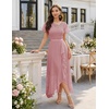 image:imageBeryLove Formal Long Dresses for Women Wedding Guest Cocktail Bridesmaid  Airy Lace amp Chiffon Evening Gown Flutter Sleeve Ideal for Mother of the Bride Prom Homecoming Party amp SemiFormal EventsBlush