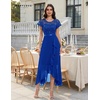 image:imageBeryLove Formal Long Dresses for Women Wedding Guest Cocktail Bridesmaid  Airy Lace amp Chiffon Evening Gown Flutter Sleeve Ideal for Mother of the Bride Prom Homecoming Party amp SemiFormal EventsRoyalblue Sequin