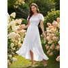 image:imageBeryLove Formal Long Dresses for Women Wedding Guest Cocktail Bridesmaid  Airy Lace amp Chiffon Evening Gown Flutter Sleeve Ideal for Mother of the Bride Prom Homecoming Party amp SemiFormal EventsWhite