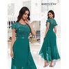 image:imageBeryLove Formal Long Dresses for Women Wedding Guest Cocktail Bridesmaid  Airy Lace amp Chiffon Evening Gown Flutter Sleeve Ideal for Mother of the Bride Prom Homecoming Party amp SemiFormal EventsPeacockgreen Sequin