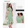 image:imageBeryLove Formal Long Dresses for Women Wedding Guest Cocktail Bridesmaid  Airy Lace amp Chiffon Evening Gown Flutter Sleeve Ideal for Mother of the Bride Prom Homecoming Party amp SemiFormal EventsLight Green Sequin