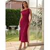 image:imageBeryLove Homecoming Wedding Guest Formal Sequin Long Bodycon Dress  Off Shoulder Sexy Birthday Party Cocktail Tie Back Sleeveless Long Bridesmaid Sparkly Vintage Fitted Event Night GownBrose Red