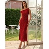 image:imageBeryLove Homecoming Wedding Guest Formal Sequin Long Bodycon Dress  Off Shoulder Sexy Birthday Party Cocktail Tie Back Sleeveless Long Bridesmaid Sparkly Vintage Fitted Event Night GownBred