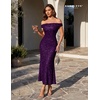 image:imageBeryLove Homecoming Wedding Guest Formal Sequin Long Bodycon Dress  Off Shoulder Sexy Birthday Party Cocktail Tie Back Sleeveless Long Bridesmaid Sparkly Vintage Fitted Event Night GownBgrape