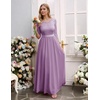 image:imageBeryLove Women Long Sleeve Formal Wedding Guest Mother of the Bride Dress  Lace amp Chiffon Fabric Elegant Modest Maxi Gown Ideal for Prom Bridesmaid Cocktail Party Evening GalaPurple