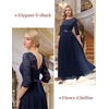 image:imageBeryLove Women Long Sleeve Formal Wedding Guest Mother of the Bride Dress  Lace amp Chiffon Fabric Elegant Modest Maxi Gown Ideal for Prom Bridesmaid Cocktail Party Evening GalaNavy