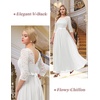 image:imageBeryLove Women Long Sleeve Formal Wedding Guest Mother of the Bride Dress  Lace amp Chiffon Fabric Elegant Modest Maxi Gown Ideal for Prom Bridesmaid Cocktail Party Evening GalaWhite
