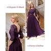 image:imageBeryLove Women Long Sleeve Formal Wedding Guest Mother of the Bride Dress  Lace amp Chiffon Fabric Elegant Modest Maxi Gown Ideal for Prom Bridesmaid Cocktail Party Evening GalaGrape