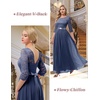 image:imageBeryLove Women Long Sleeve Formal Wedding Guest Mother of the Bride Dress  Lace amp Chiffon Fabric Elegant Modest Maxi Gown Ideal for Prom Bridesmaid Cocktail Party Evening GalaGrayish Purple