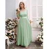 image:imageBeryLove Women Long Sleeve Formal Wedding Guest Mother of the Bride Dress  Lace amp Chiffon Fabric Elegant Modest Maxi Gown Ideal for Prom Bridesmaid Cocktail Party Evening GalaLight Green