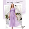 image:imageBeryLove Women Long Sleeve Formal Wedding Guest Mother of the Bride Dress  Lace amp Chiffon Fabric Elegant Modest Maxi Gown Ideal for Prom Bridesmaid Cocktail Party Evening GalaLavender
