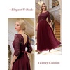 image:imageBeryLove Women Long Sleeve Formal Wedding Guest Mother of the Bride Dress  Lace amp Chiffon Fabric Elegant Modest Maxi Gown Ideal for Prom Bridesmaid Cocktail Party Evening GalaBurgundy