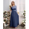 image:imageBeryLove Women Long Sleeve Formal Wedding Guest Mother of the Bride Dress  Lace amp Chiffon Fabric Elegant Modest Maxi Gown Ideal for Prom Bridesmaid Cocktail Party Evening GalaGrayish Purple