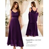 image:imageBeryLove Women Sequin Formal Cocktail Evening Long Wedding Mother Dress  2 Piece Set with Sparkly Lace Dress and Chiffon Shawl Sleeveless V Neck A Line Maxi Gown for Prom Party Bridesmaid EventsBgrape