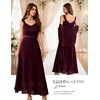 image:imageBeryLove Women Sequin Formal Cocktail Evening Long Wedding Mother Dress  2 Piece Set with Sparkly Lace Dress and Chiffon Shawl Sleeveless V Neck A Line Maxi Gown for Prom Party Bridesmaid EventsBburgundy