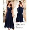 image:imageBeryLove Women Sequin Formal Cocktail Evening Long Wedding Mother Dress  2 Piece Set with Sparkly Lace Dress and Chiffon Shawl Sleeveless V Neck A Line Maxi Gown for Prom Party Bridesmaid EventsBnavy