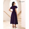 image:imageBeryLove Women Sequin Formal Party Dress Wedding Guest Cocktail Long Evening DressesPurple Ruffle