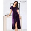 image:imageBeryLove Women Sequin Formal Party Dress Wedding Guest Cocktail Long Evening DressesPurple Ruffle