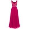image:imageBeryLove Womens A Line Homecoming Sequin Maxi Formal Dress  Sleeveless Sequin Silhouette Shimmer Mesh Fabric Perfect for Wedding Cocktail and All Formal EventsLongrose Red