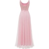 image:imageBeryLove Womens A Line Homecoming Sequin Maxi Formal Dress  Sleeveless Sequin Silhouette Shimmer Mesh Fabric Perfect for Wedding Cocktail and All Formal EventsLongpink
