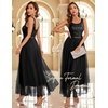 image:imageBeryLove Womens A Line Homecoming Sequin Maxi Formal Dress  Sleeveless Sequin Silhouette Shimmer Mesh Fabric Perfect for Wedding Cocktail and All Formal EventsLongblack