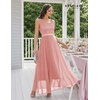 image:imageBeryLove Womens A Line Homecoming Sequin Maxi Formal Dress  Sleeveless Sequin Silhouette Shimmer Mesh Fabric Perfect for Wedding Cocktail and All Formal EventsBlush