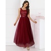 image:imageBeryLove Womens A Line Homecoming Sequin Maxi Formal Dress  Sleeveless Sequin Silhouette Shimmer Mesh Fabric Perfect for Wedding Cocktail and All Formal EventsLongburgundy