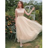 image:imageBeryLove Womens A Line Homecoming Sequin Maxi Formal Dress  Sleeveless Sequin Silhouette Shimmer Mesh Fabric Perfect for Wedding Cocktail and All Formal EventsLongchampagne