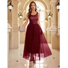image:imageBeryLove Womens A Line Homecoming Sequin Maxi Formal Dress  Sleeveless Sequin Silhouette Shimmer Mesh Fabric Perfect for Wedding Cocktail and All Formal EventsLongburgundy