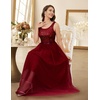 image:imageBeryLove Womens A Line Homecoming Sequin Maxi Formal Dress  Sleeveless Sequin Silhouette Shimmer Mesh Fabric Perfect for Wedding Cocktail and All Formal EventsLongburgundy