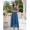 image:imageBeryLove Womens A Line Homecoming Sequin Maxi Formal Dress  Sleeveless Sequin Silhouette Shimmer Mesh Fabric Perfect for Wedding Cocktail and All Formal EventsGrey Blue