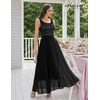 image:imageBeryLove Womens A Line Homecoming Sequin Maxi Formal Dress  Sleeveless Sequin Silhouette Shimmer Mesh Fabric Perfect for Wedding Cocktail and All Formal EventsBlack