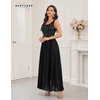 image:imageBeryLove Womens A Line Homecoming Sequin Maxi Formal Dress  Sleeveless Sequin Silhouette Shimmer Mesh Fabric Perfect for Wedding Cocktail and All Formal EventsBlack