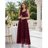 image:imageBeryLove Womens A Line Homecoming Sequin Maxi Formal Dress  Sleeveless Sequin Silhouette Shimmer Mesh Fabric Perfect for Wedding Cocktail and All Formal EventsBurgundy