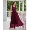 image:imageBeryLove Womens A Line Homecoming Sequin Maxi Formal Dress  Sleeveless Sequin Silhouette Shimmer Mesh Fabric Perfect for Wedding Cocktail and All Formal EventsBurgundy
