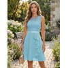 image:imageBeryLove Womens Boat Neck A Line Sleeveless Lace Formal Homecoming Dress  Short Dress With Ruffle Hem Sparkly Design Ideal For Wedding GuestBridesmaid Cocktail Prom amp Evening Party EventsLight Blue
