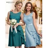 image:imageBeryLove Womens Boat Neck A Line Sleeveless Lace Formal Homecoming Dress  Short Dress With Ruffle Hem Sparkly Design Ideal For Wedding GuestBridesmaid Cocktail Prom amp Evening Party EventsPeacockgreen