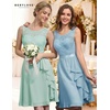 image:imageBeryLove Womens Boat Neck A Line Sleeveless Lace Formal Homecoming Dress  Short Dress With Ruffle Hem Sparkly Design Ideal For Wedding GuestBridesmaid Cocktail Prom amp Evening Party EventsLight Green