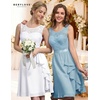 image:imageBeryLove Womens Boat Neck A Line Sleeveless Lace Formal Homecoming Dress  Short Dress With Ruffle Hem Sparkly Design Ideal For Wedding GuestBridesmaid Cocktail Prom amp Evening Party EventsWhite