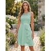 image:imageBeryLove Womens Boat Neck A Line Sleeveless Lace Formal Homecoming Dress  Short Dress With Ruffle Hem Sparkly Design Ideal For Wedding GuestBridesmaid Cocktail Prom amp Evening Party EventsLight Green