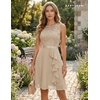 image:imageBeryLove Womens Boat Neck A Line Sleeveless Lace Formal Homecoming Dress  Short Dress With Ruffle Hem Sparkly Design Ideal For Wedding GuestBridesmaid Cocktail Prom amp Evening Party EventsChampagne