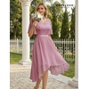 image:imageBeryLove Womens Elegant Formal Hoco Lace Chiffon HighLow Cocktail DressBlush