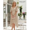 image:imageBeryLove Womens Elegant Formal Hoco Lace Chiffon HighLow Cocktail DressChampagne