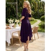 image:imageBeryLove Womens Elegant Formal Hoco Lace Chiffon HighLow Cocktail DressGrape