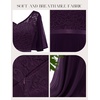 image:imageBeryLove Womens Elegant Formal Hoco Lace Chiffon HighLow Cocktail DressGrape