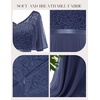 image:imageBeryLove Womens Elegant Formal Hoco Lace Chiffon HighLow Cocktail DressGrayish Purple